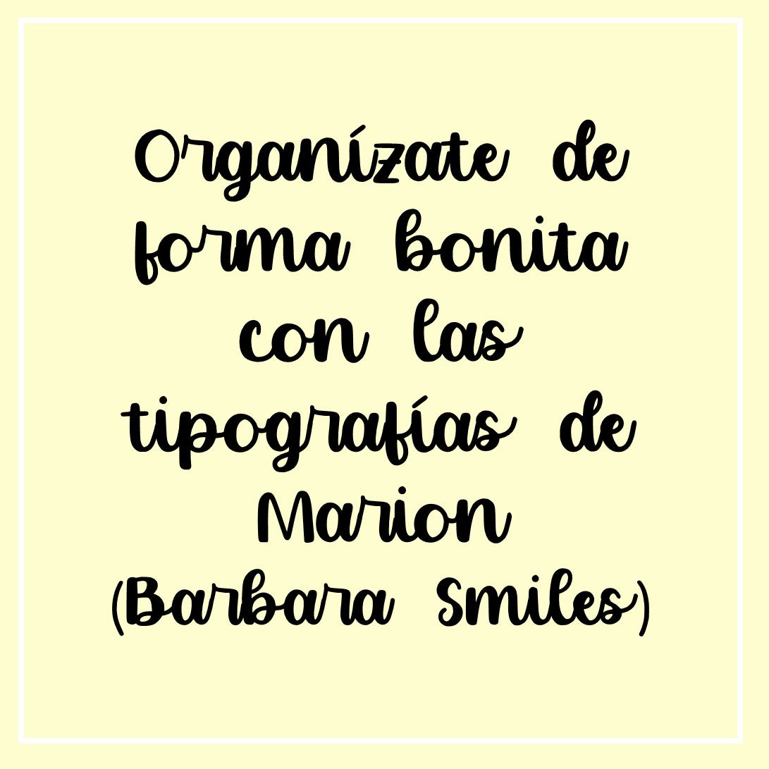 Tipografía "Barbara Smiles" para ordenador